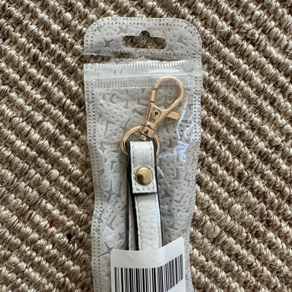 NWT White Keychain